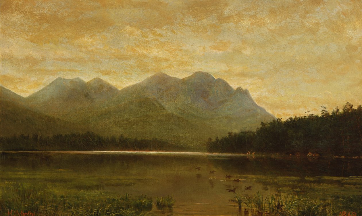 Yukarı Ausable Gölü, 1868. by Homer Dodge Martin