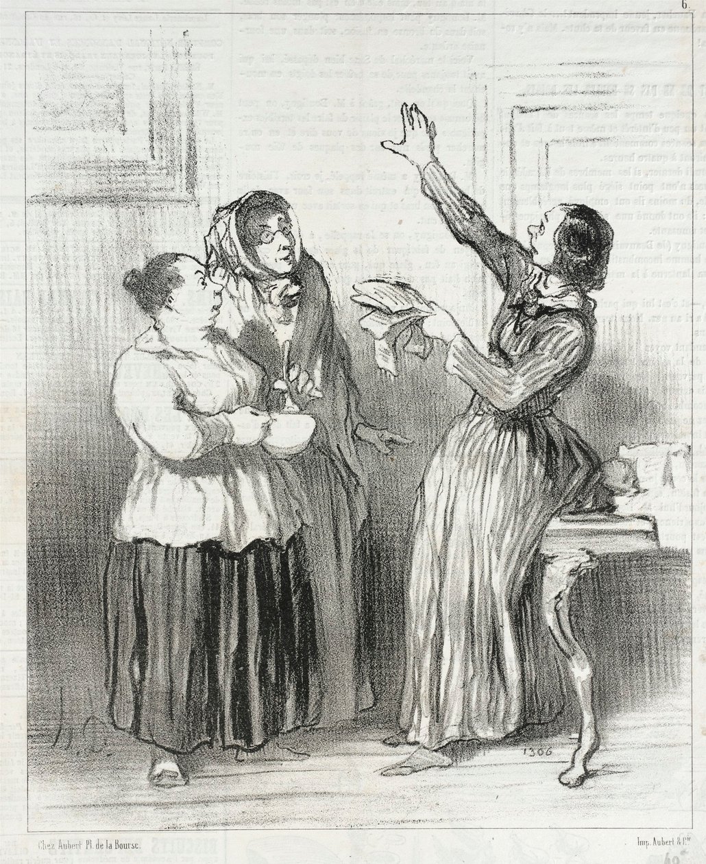 ... toplumda bugün kadın nedir by Honoré Daumier