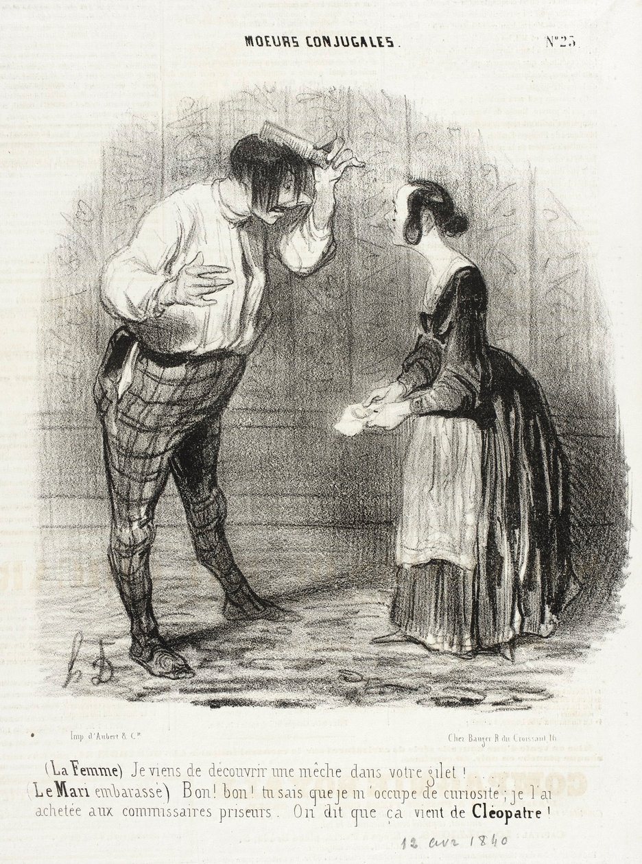Yeleğinde bir fitil keşfettim by Honoré Daumier