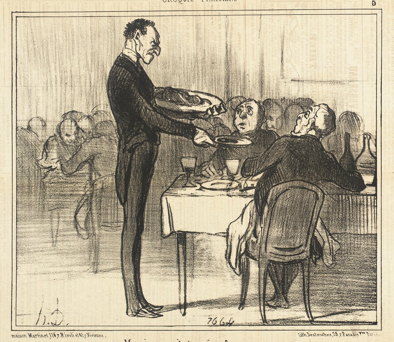 efendim krep ister mi... by Honoré Daumier