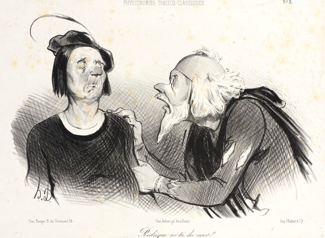 ... Rodrigue senin bir kalbin var mı ... by Honoré Daumier