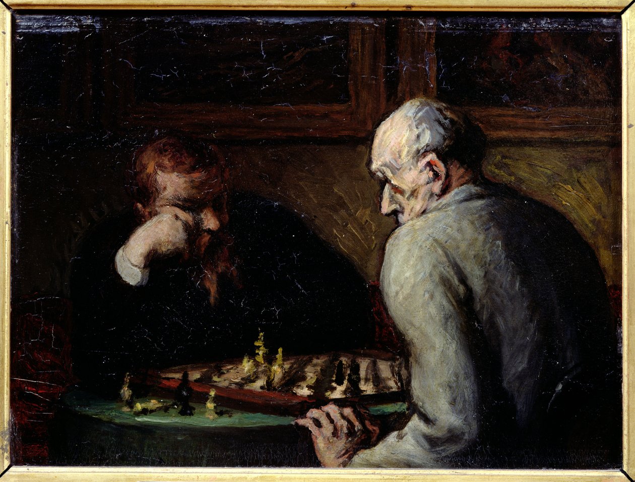 Satranç Oyuncuları, c.1863-67 by Honoré Daumier