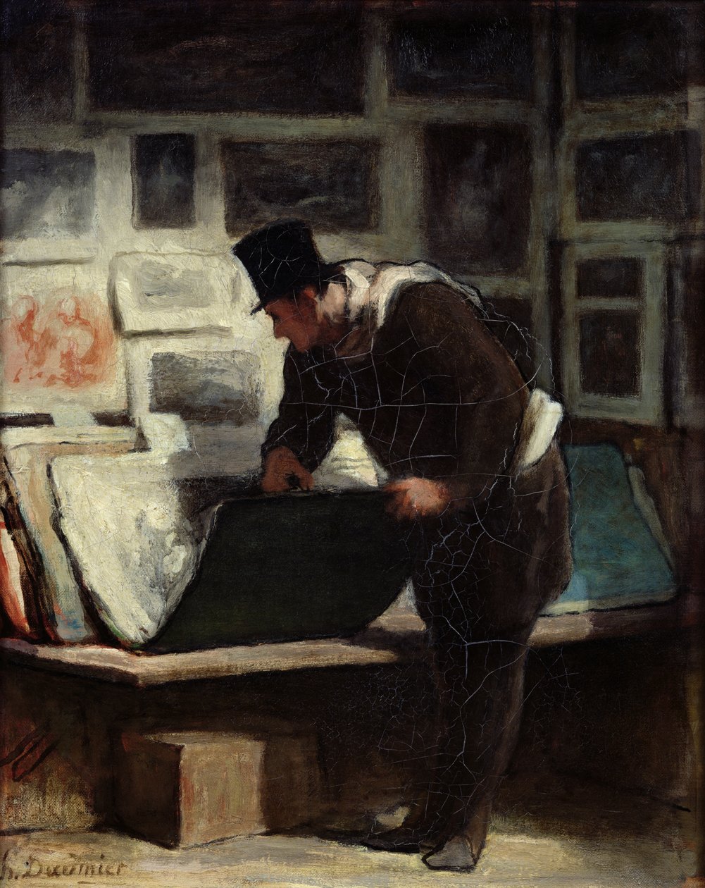 Gravür Koleksiyoncusu, c.1860-62 by Honoré Daumier
