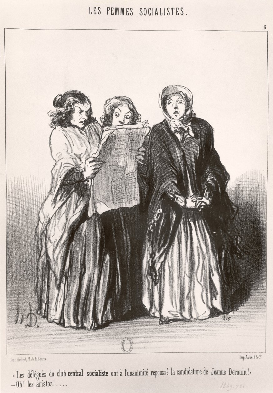 Sosyalist Kadınlar, 1849 by Honoré Daumier