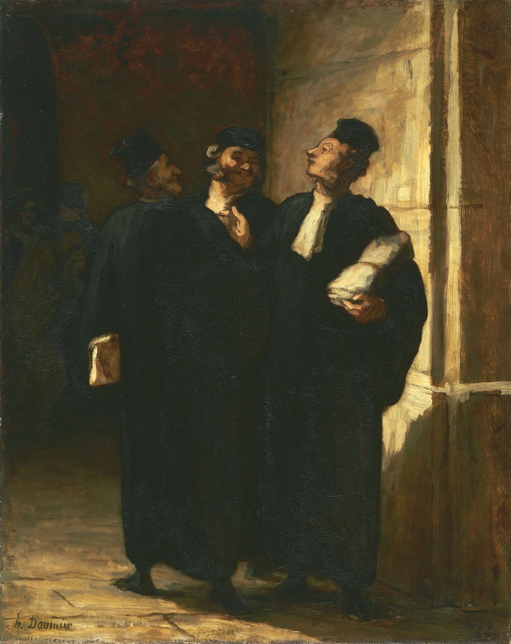 Üç Avukat by Honoré Daumier