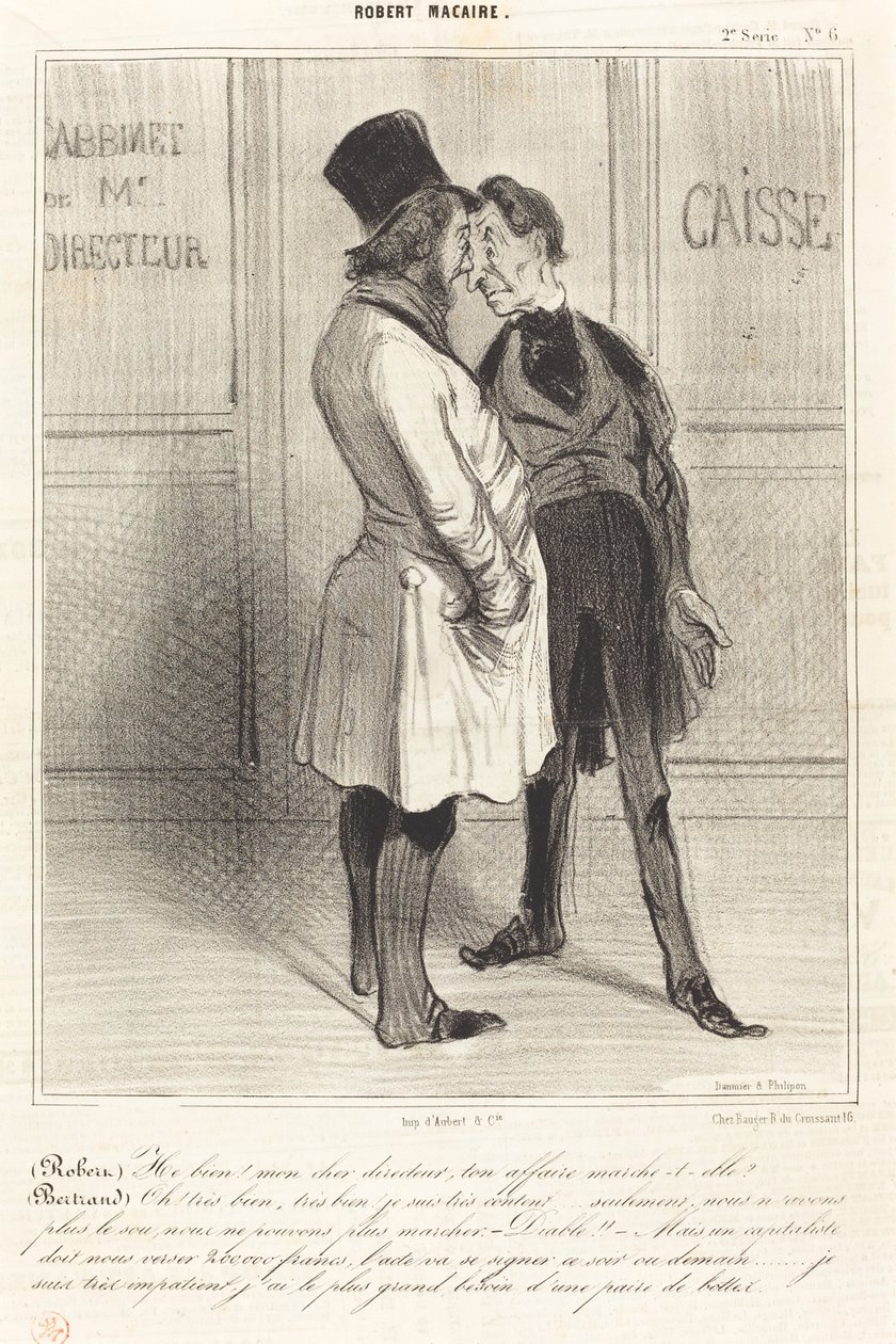 (Robert) Peki! canım müdürüm... by Honoré Daumier