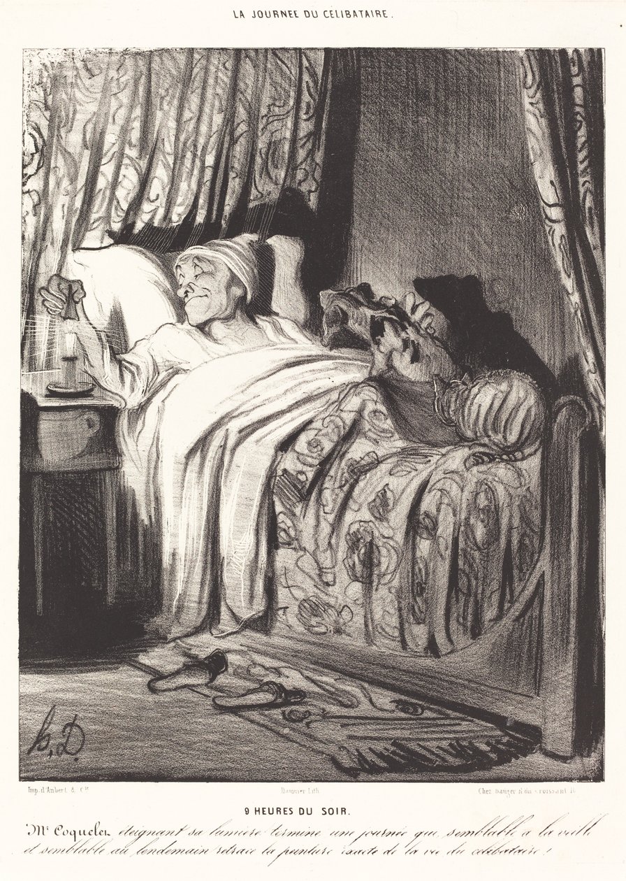 akşam 9. by Honoré Daumier