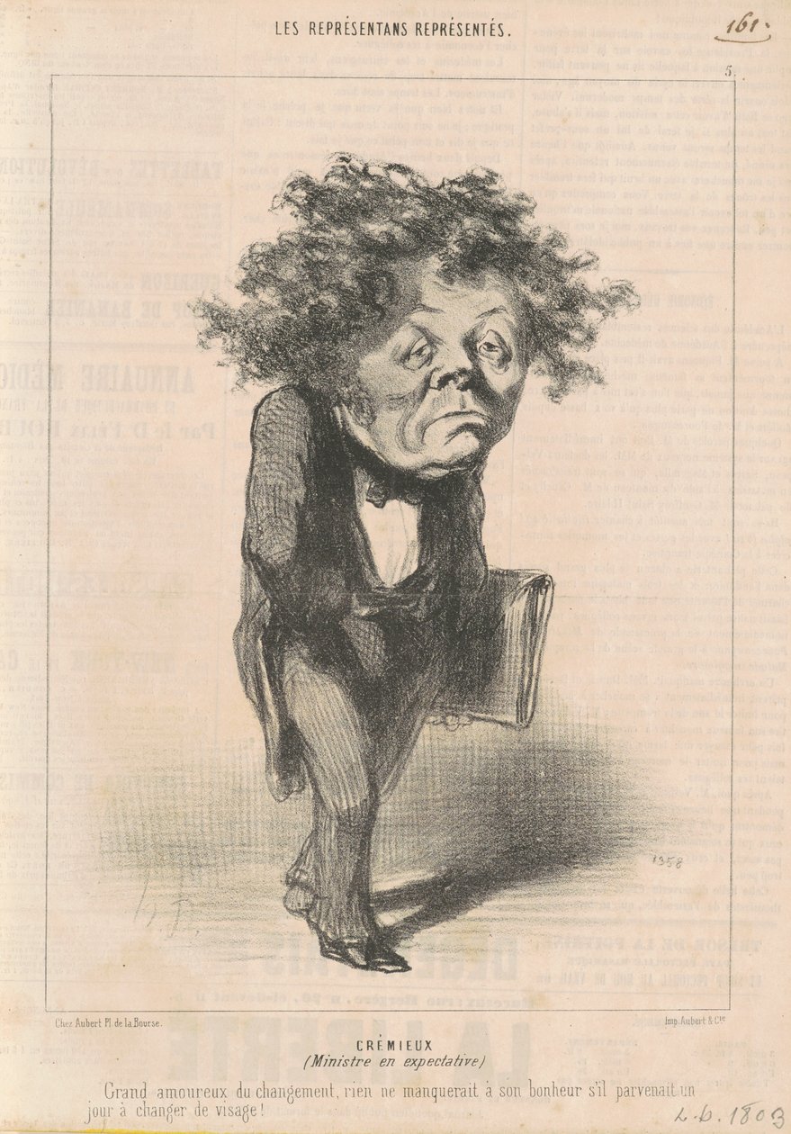 Adolphe Cremieux by Honoré Daumier