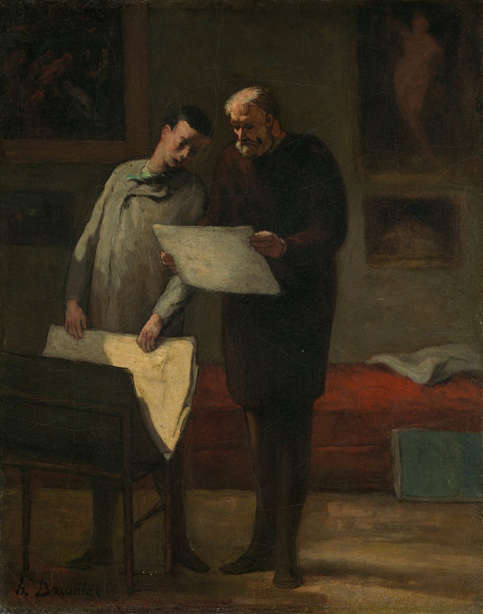 Genç Bir Sanatçıya Tavsiye, 18651868. by Honoré Daumier
