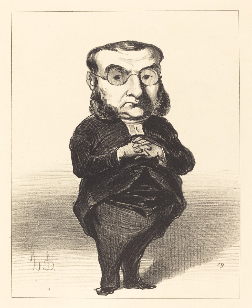 At. L.Charles Coquerel by Honoré Daumier