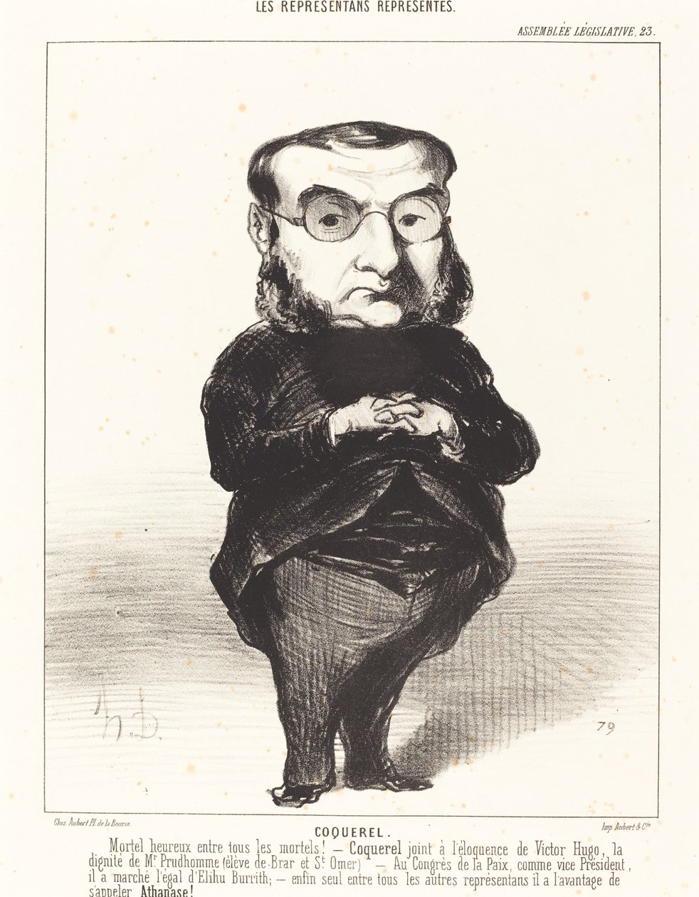 At. L.Charles Coquerel by Honoré Daumier