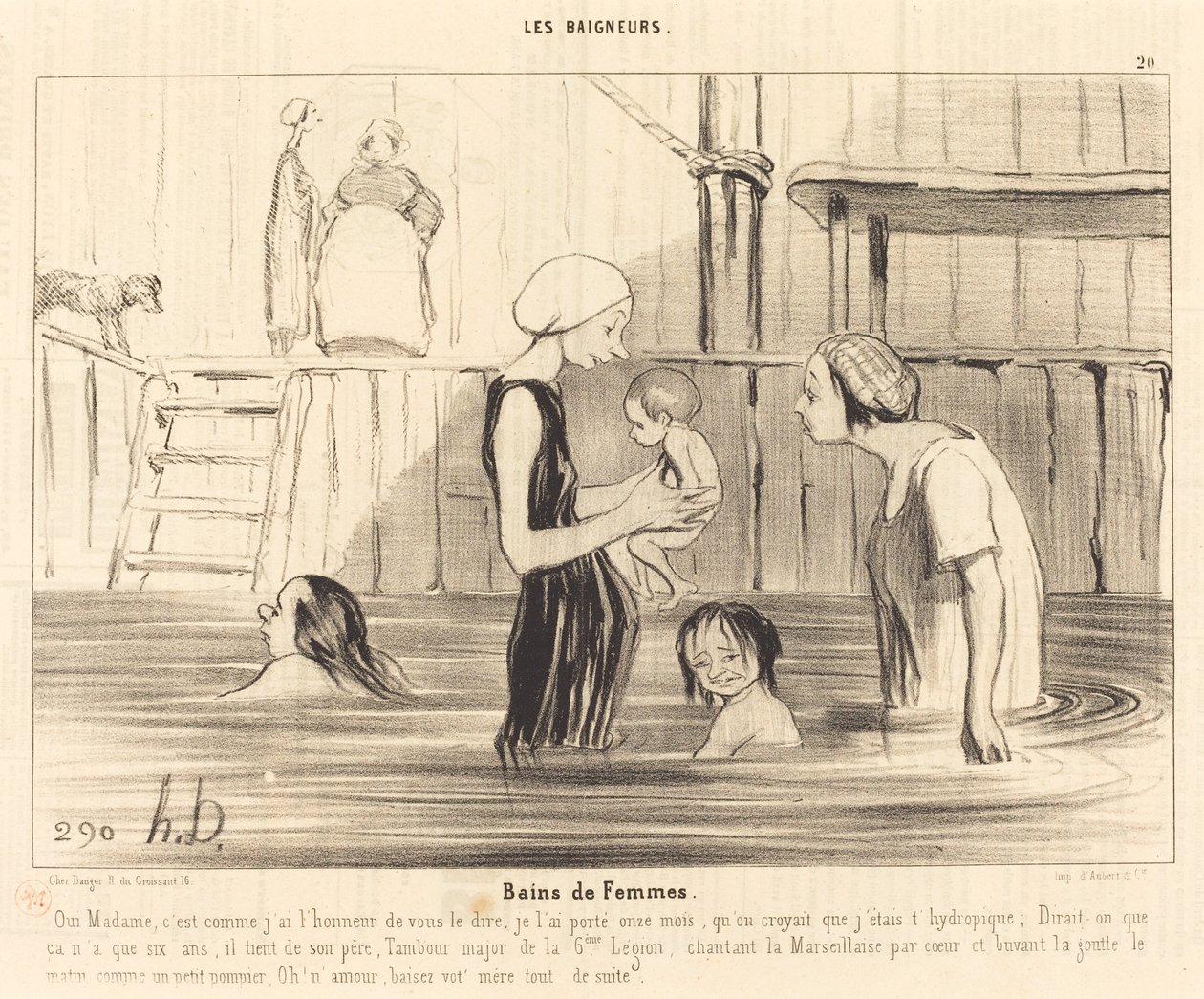 Kadın Hamamları by Honoré Daumier