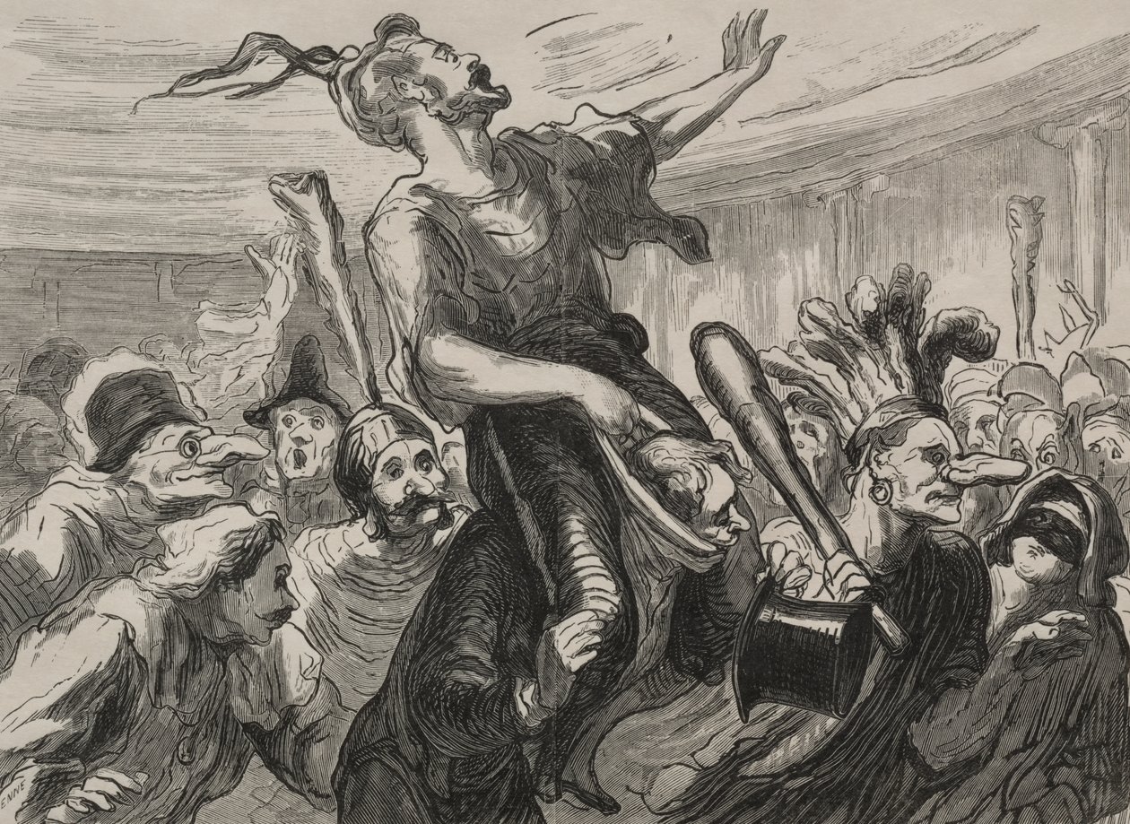 Opera Balosu: çok yaşa alevler by Honoré Daumier