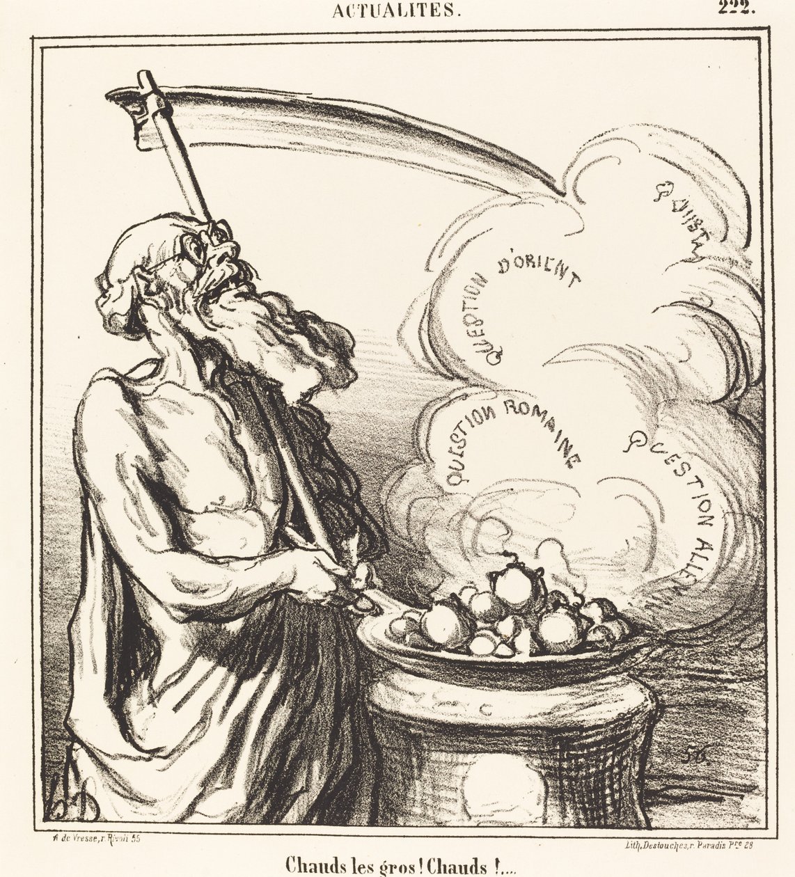 Büyük adamlar ateşli! Sıcak!... by Honoré Daumier