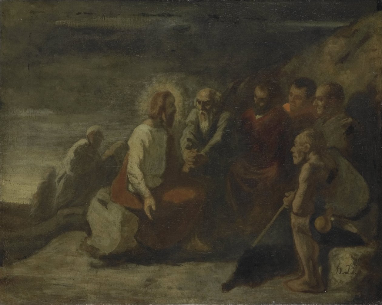 Mesih ve Havarileri by Honoré Daumier