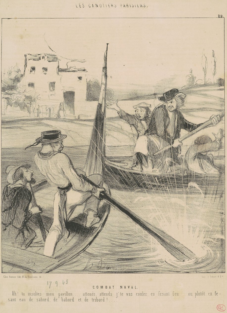savaş deniz by Honoré Daumier