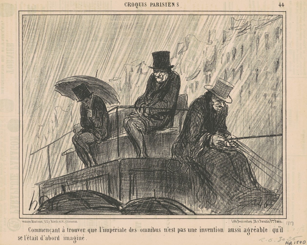 İmparatorluk olduğunu bulmaya başlayan ... by Honoré Daumier