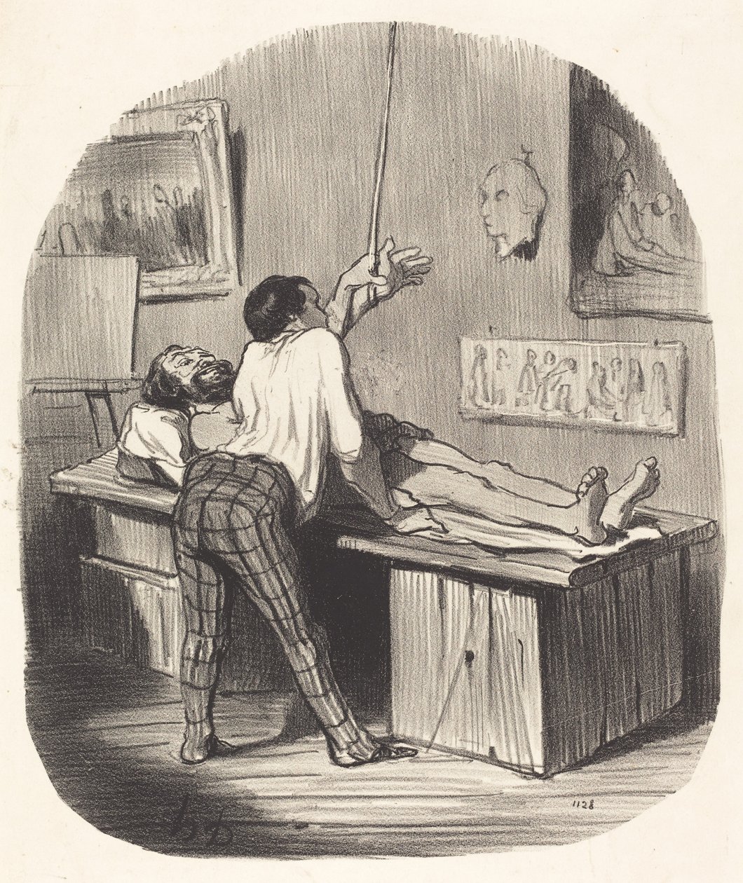 Saint-Gervais bunu nasıl karşıladı... by Honoré Daumier