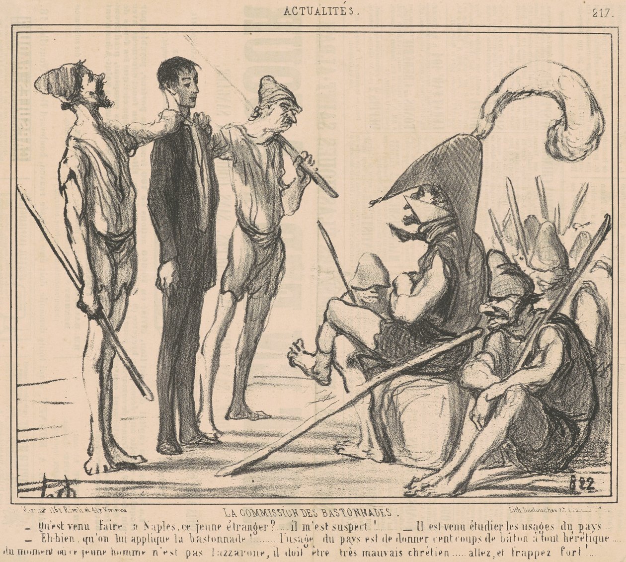 Caning Komisyonu by Honoré Daumier