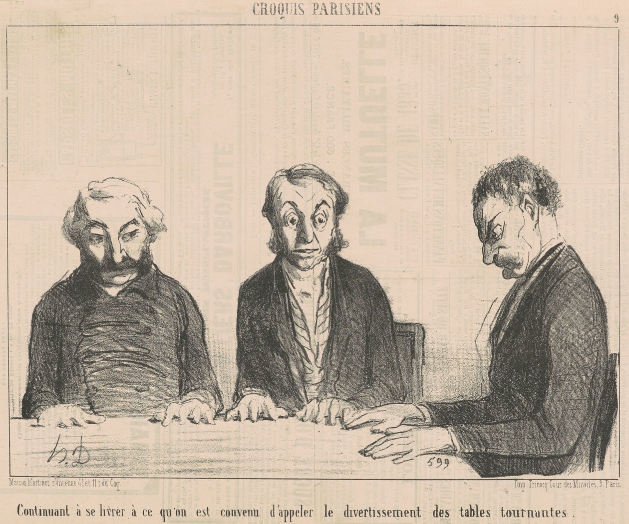 Devam ediyor... Pikap Eğlence... by Honoré Daumier