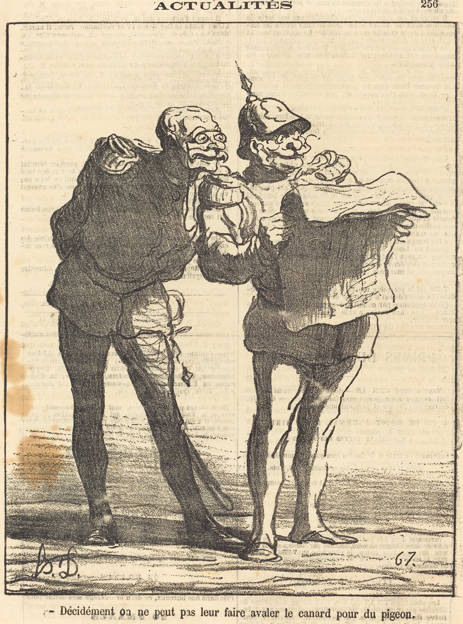 Belli ki yapamayız... by Honoré Daumier