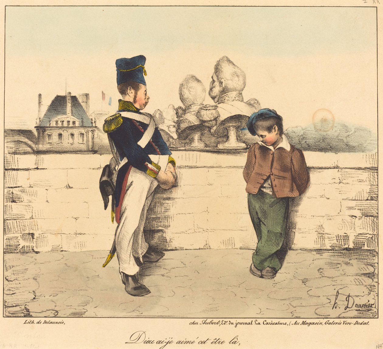Tanrım bu varlığı sevdim mi by Honoré Daumier