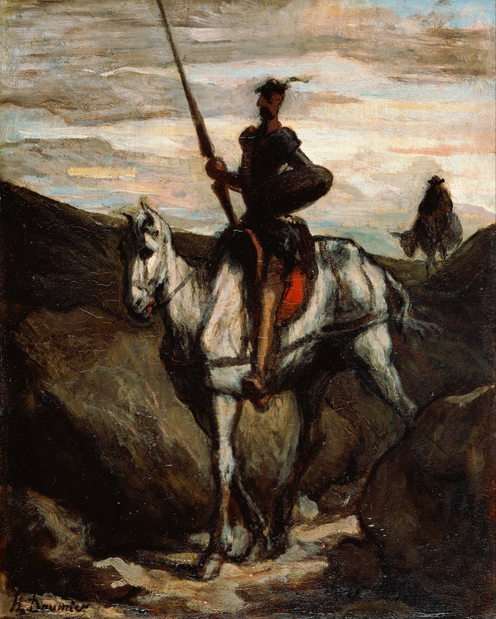 Dağlarda Don Kişot by Honoré Daumier