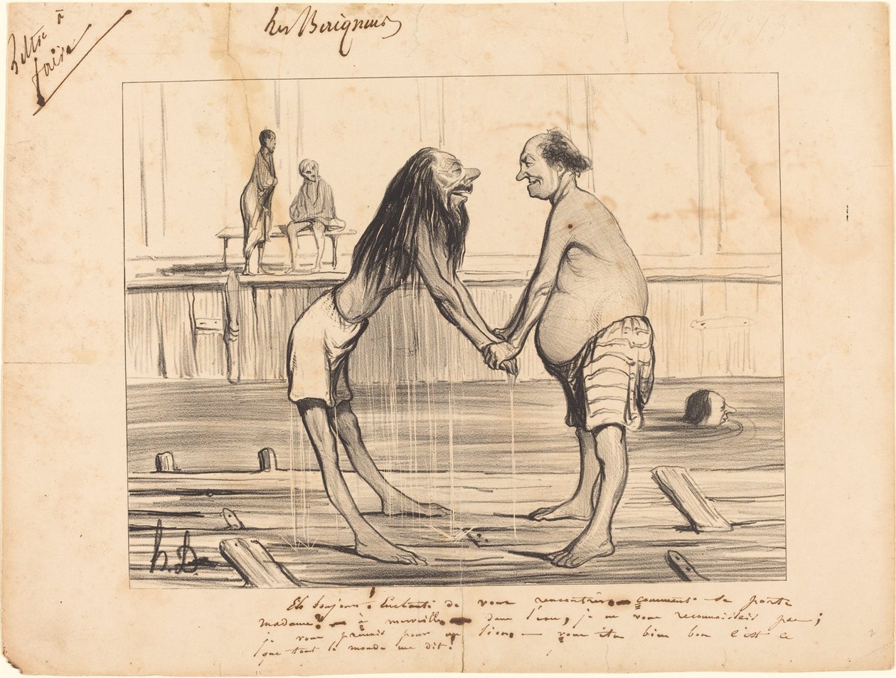 Hey merhaba! Tanıştığımıza memnun oldum... by Honoré Daumier