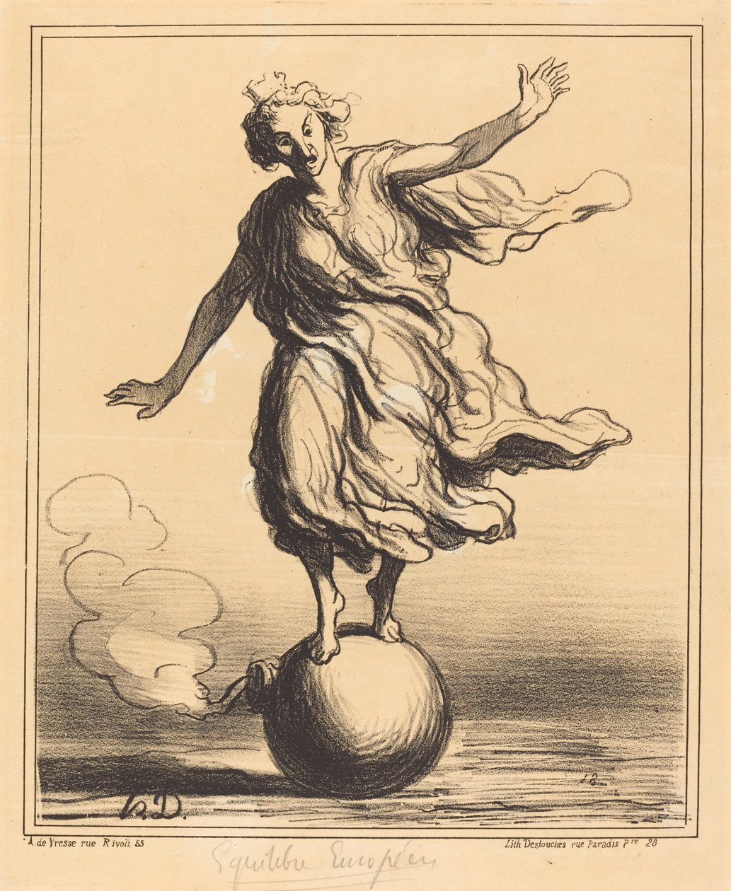 Avrupa Dengesi by Honoré Daumier