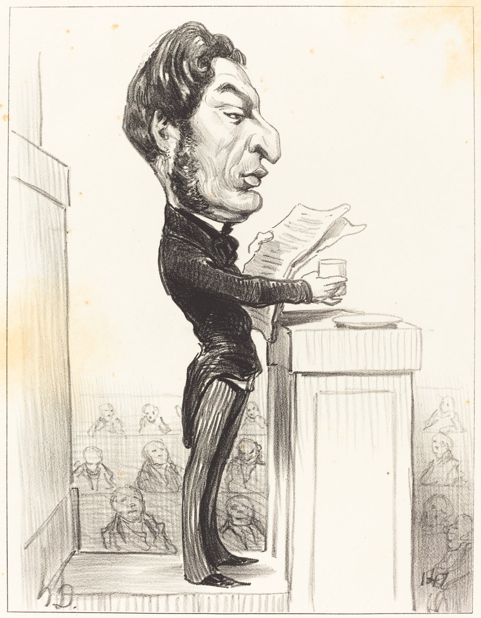 Eugene Rouher by Honoré Daumier
