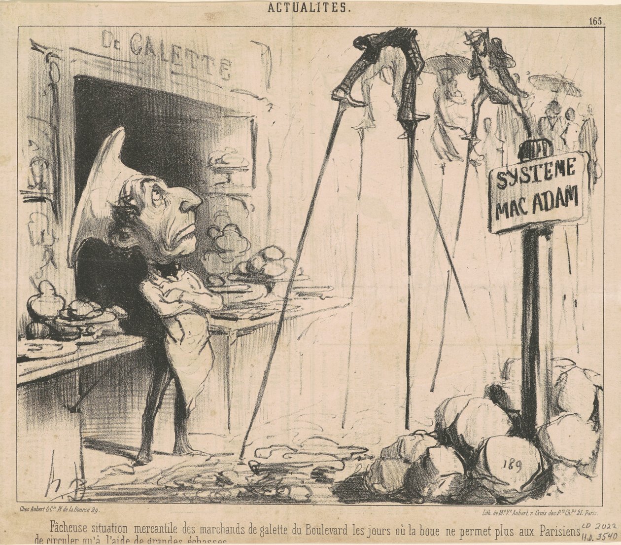 Galette tüccarlarının can sıkıcı durumu by Honoré Daumier