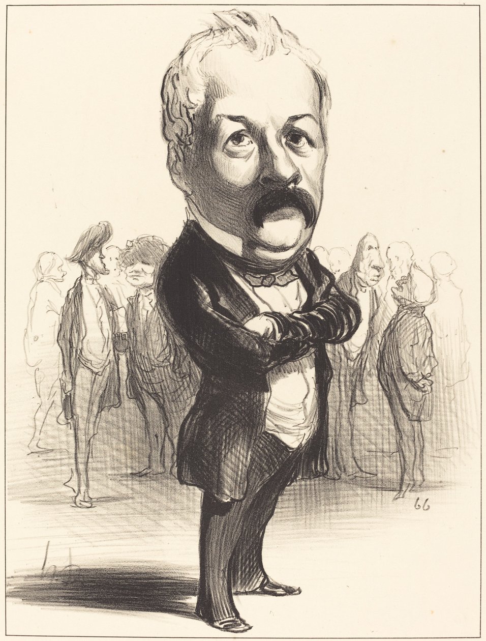 Gustave Sautera by Honoré Daumier
