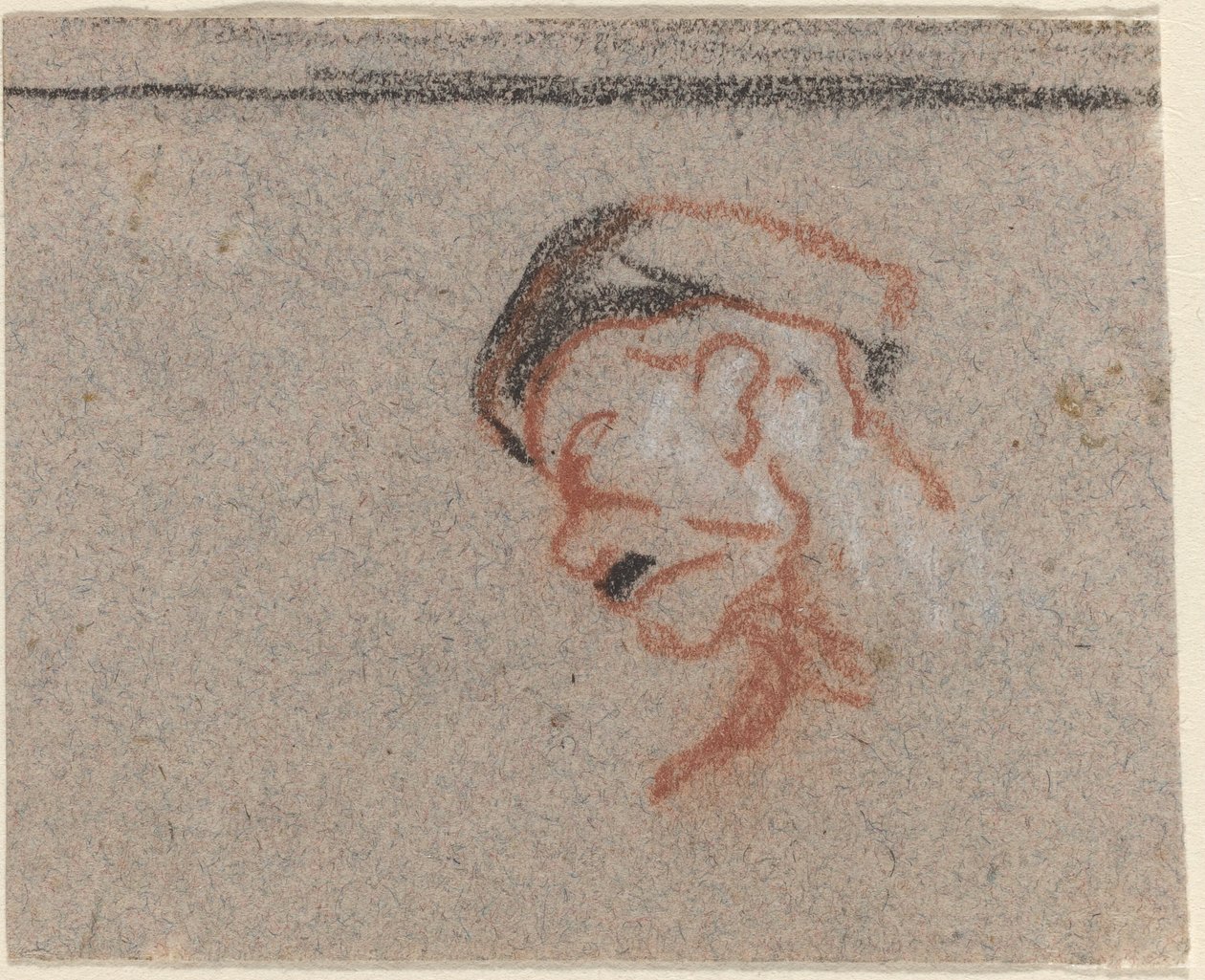 Bir Adamın Başı by Honoré Daumier