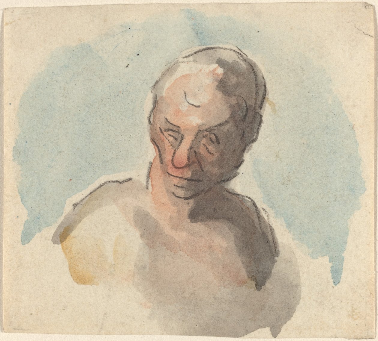 Bir Adamın Başı by Honoré Daumier