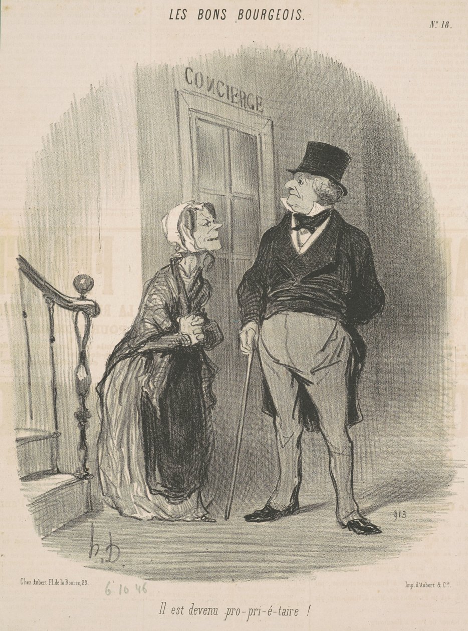 Pro-pri-é-taire oldu! by Honoré Daumier