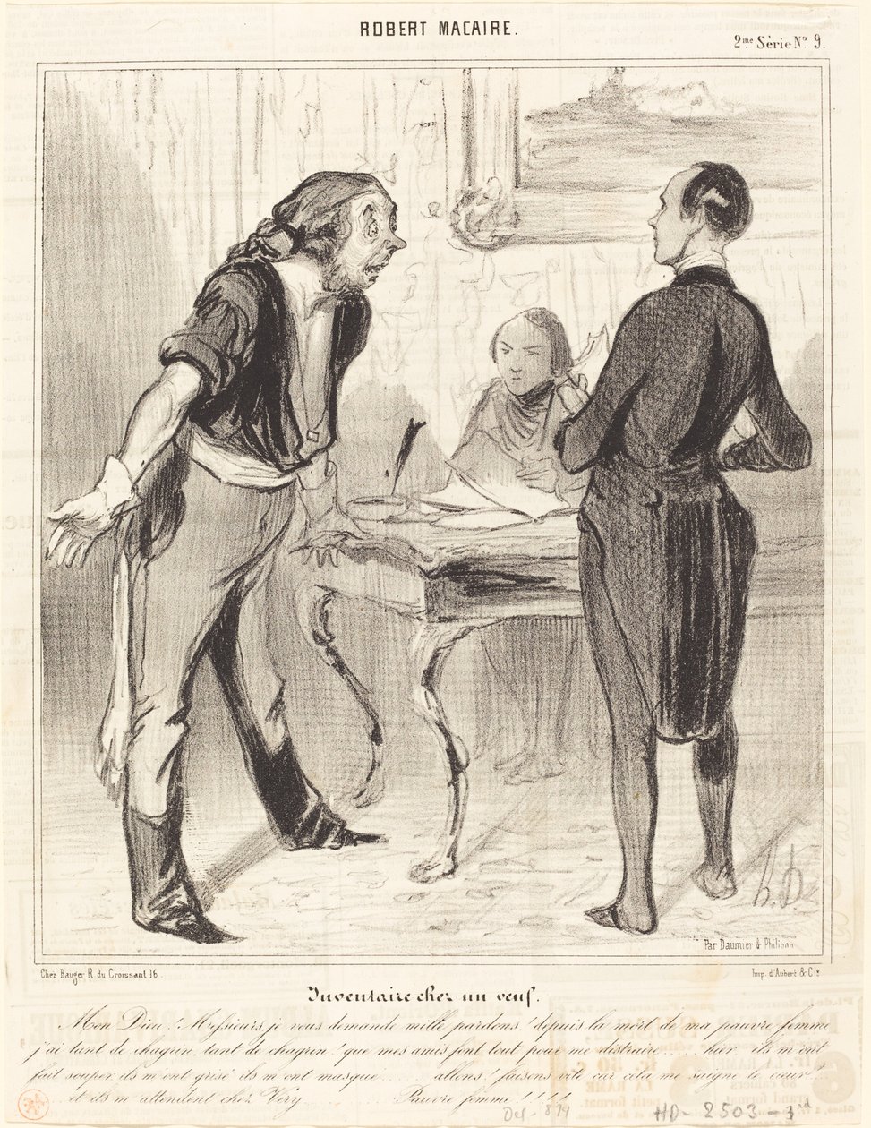 Bir dulda envanter by Honoré Daumier
