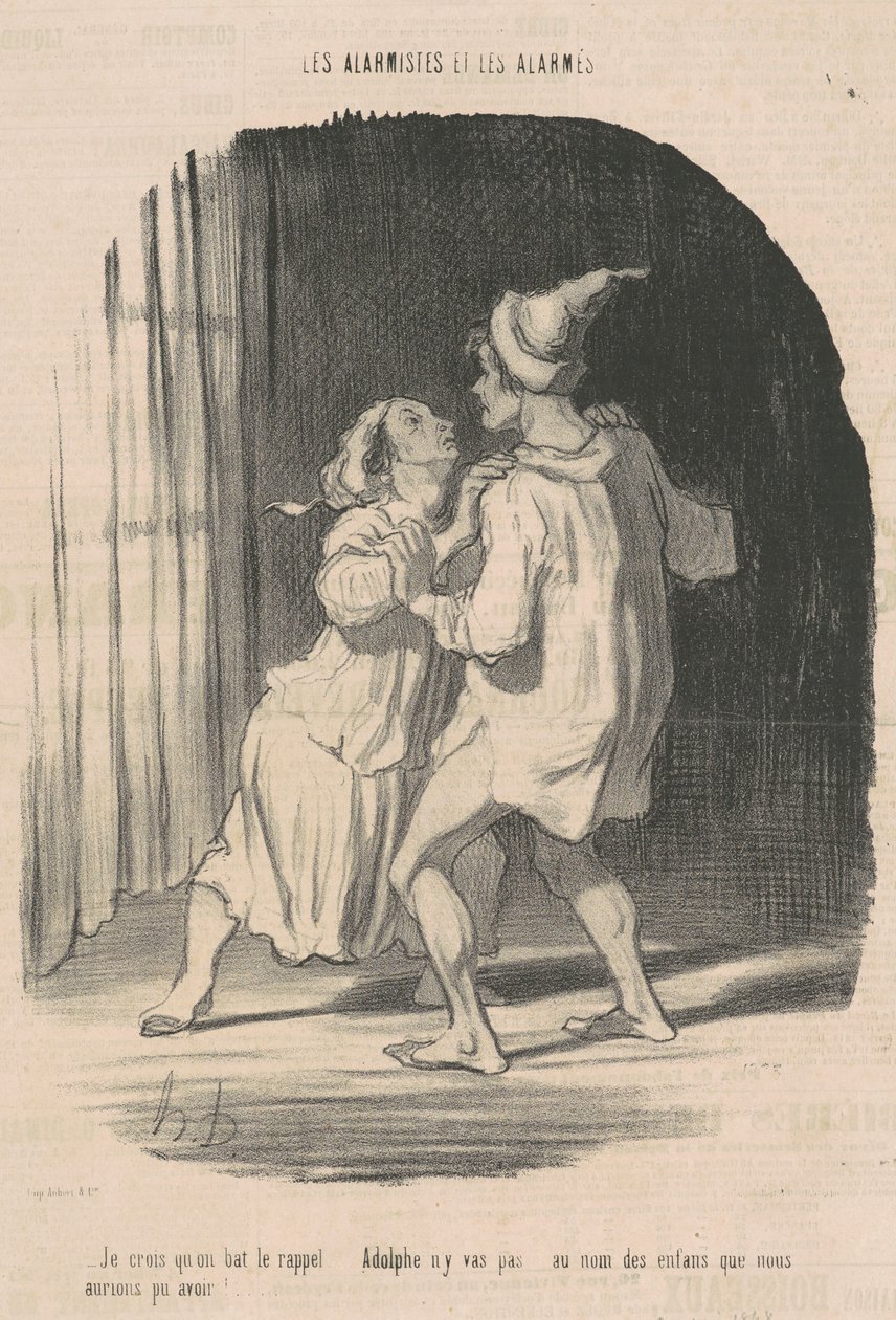Sanırım geri çağırmayı geçiyoruz... by Honoré Daumier