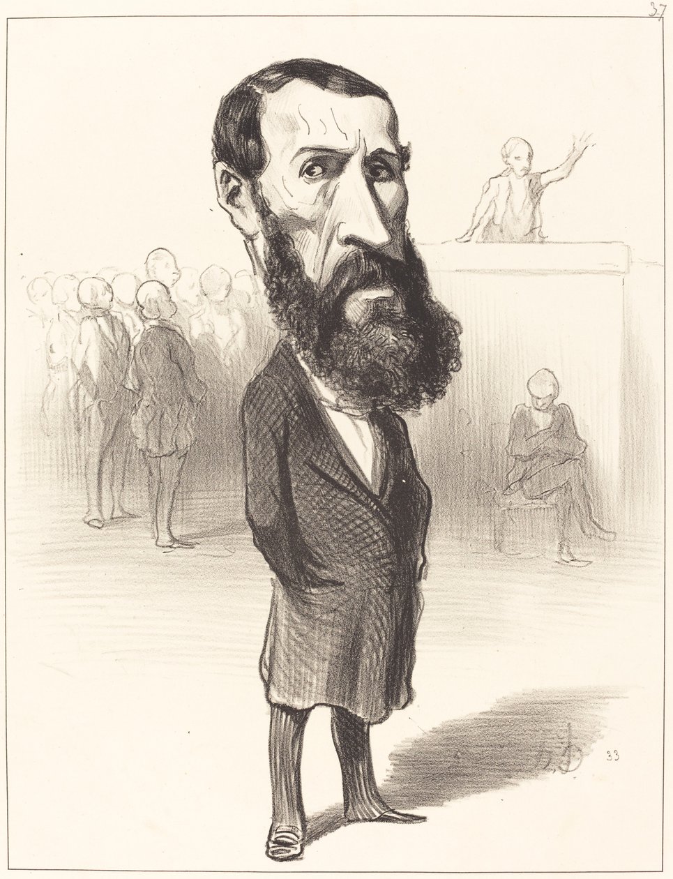 Jean Louis Greppo by Honoré Daumier