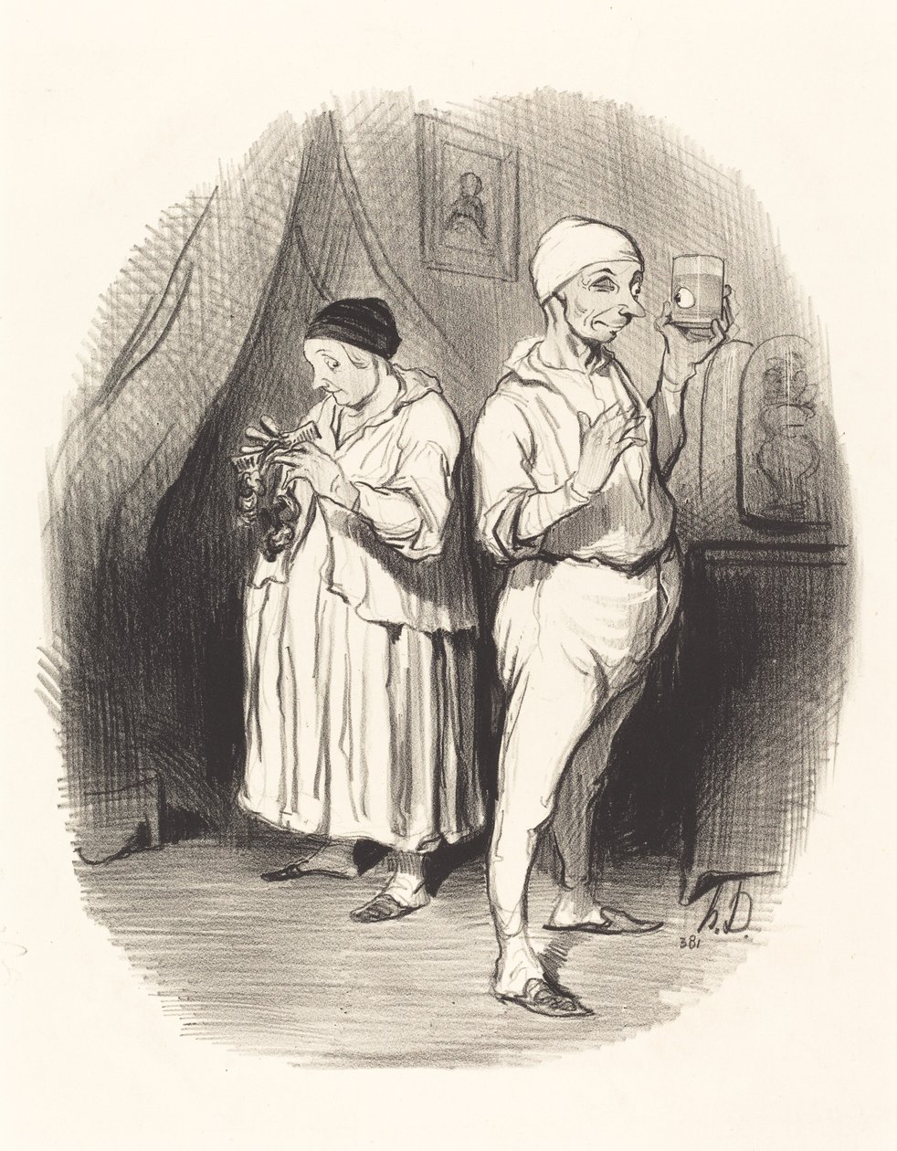 ustanın gözü by Honoré Daumier