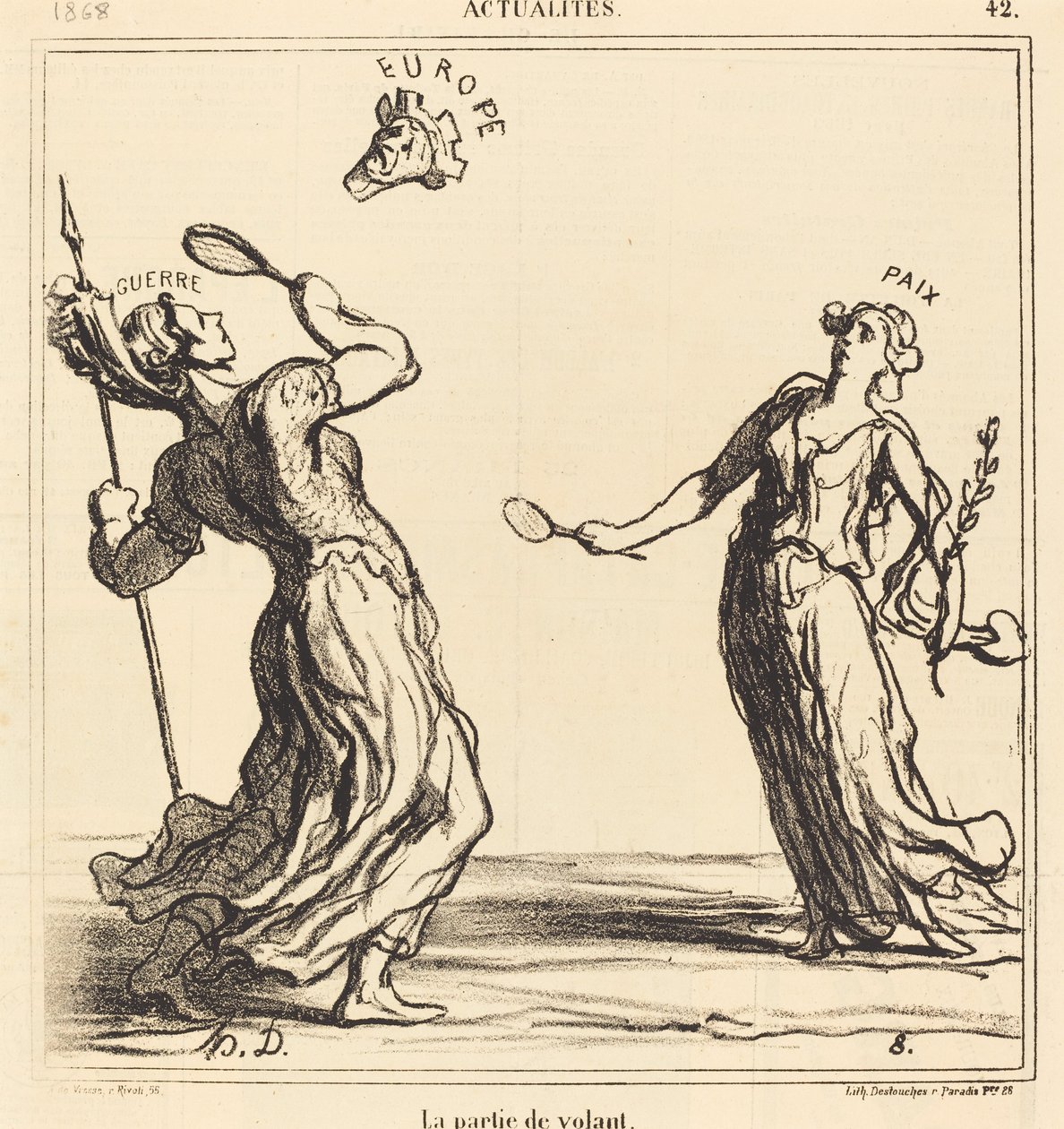 Direksiyon Parçası by Honoré Daumier