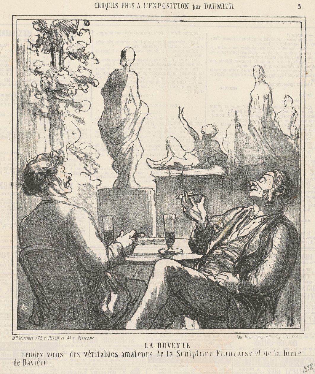 bar by Honoré Daumier