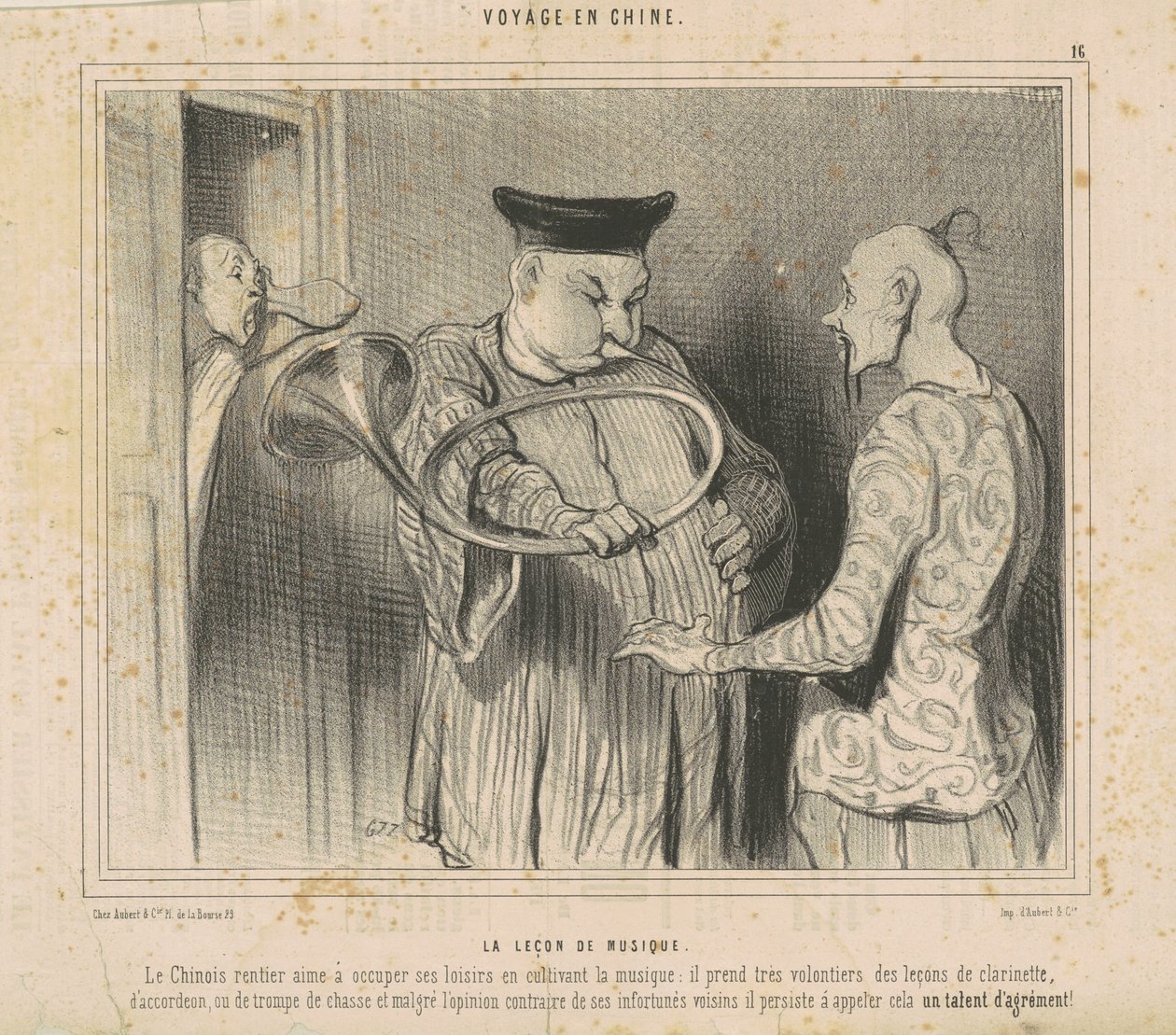 müzik dersi by Honoré Daumier