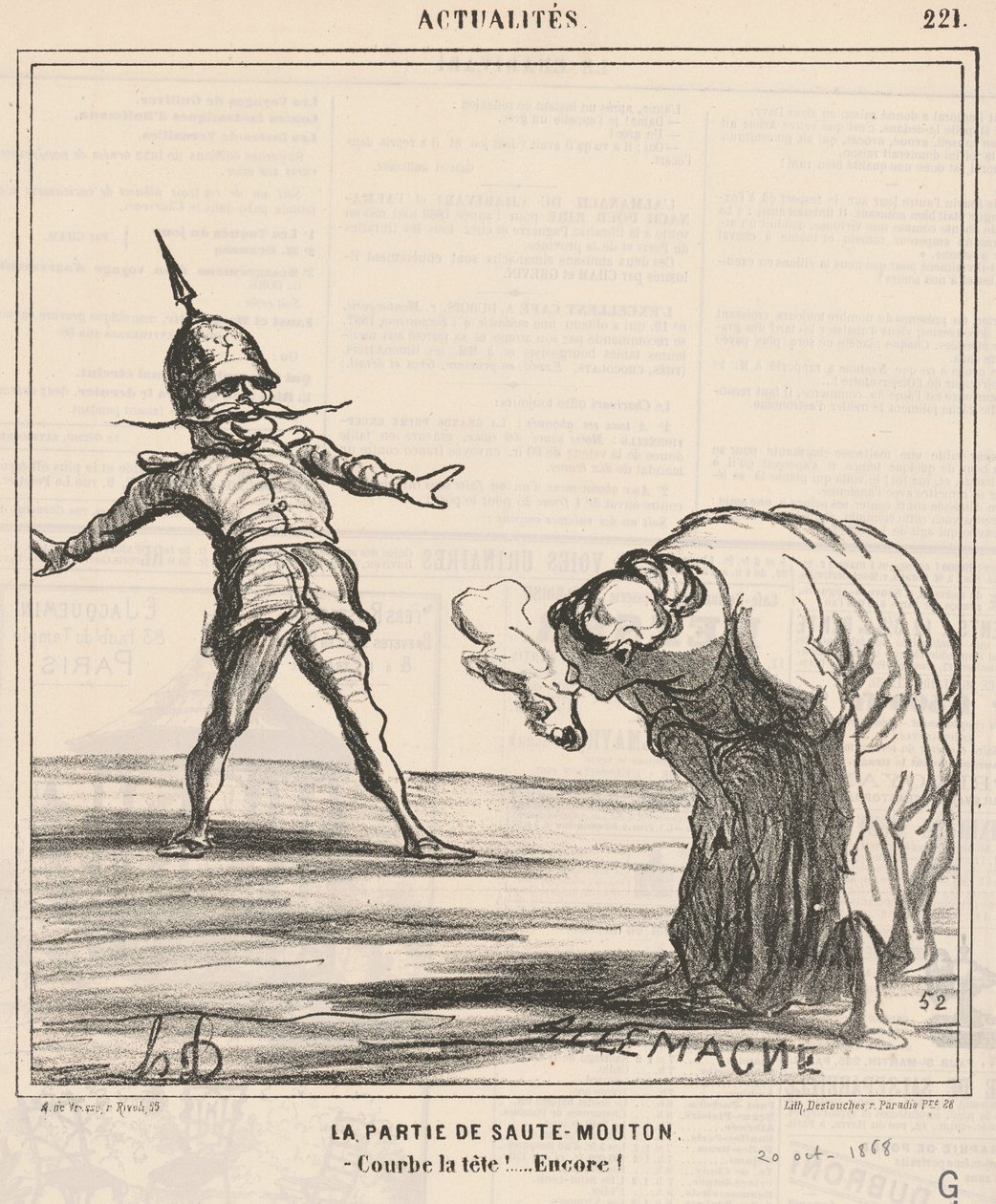 Birdirbir parçası by Honoré Daumier
