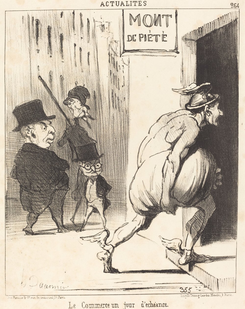 Vade Günü Ticareti by Honoré Daumier