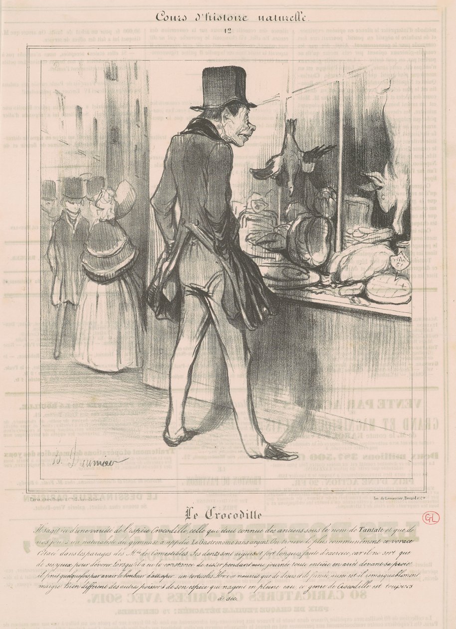 Timsah by Honoré Daumier