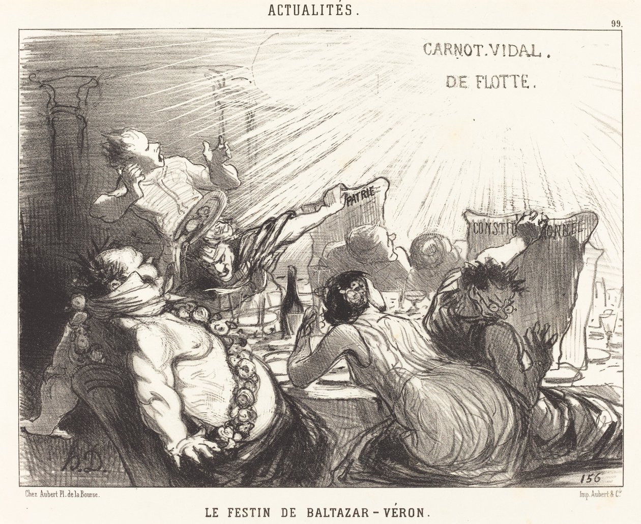 Baltazar-Véron Bayramı by Honoré Daumier