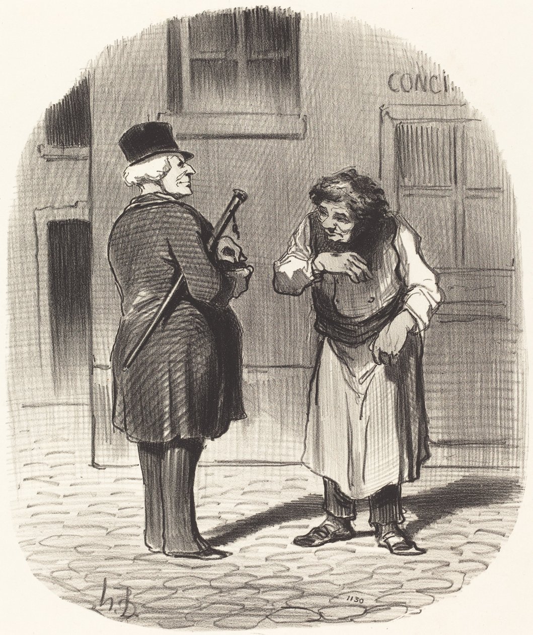 yılbaşı by Honoré Daumier