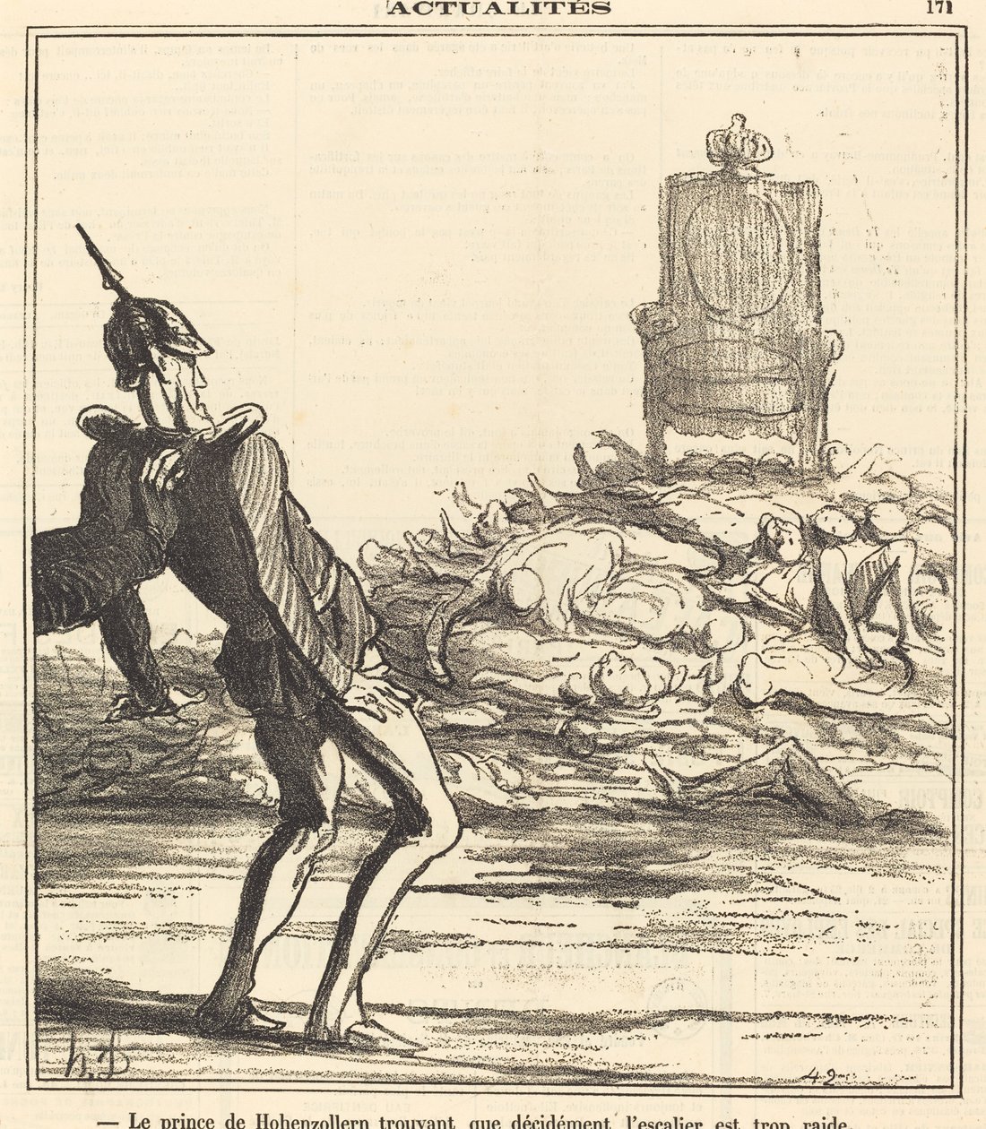 Hohenzollern Prensi... by Honoré Daumier