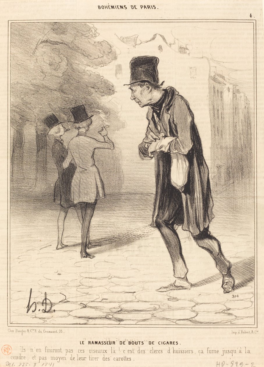 Puro kütüğü koleksiyoncusu by Honoré Daumier