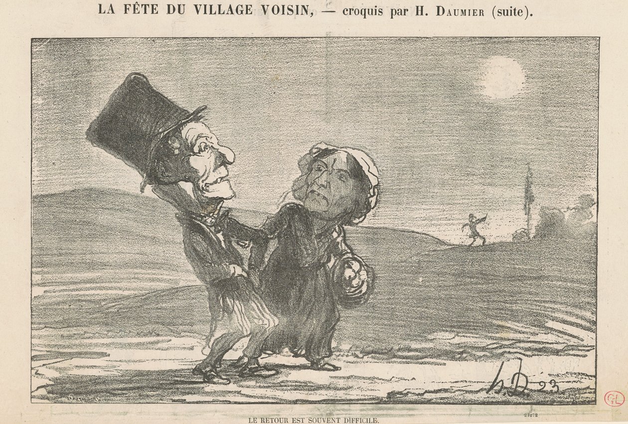 Geri dönüş çoğu zaman zordur by Honoré Daumier